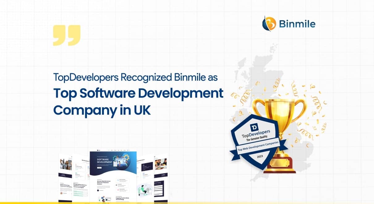 TopDevelopers Recognized Binmile as Top Software Development Company in the UK