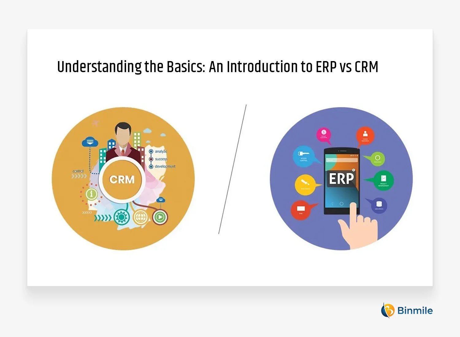 Difference Between ERP and CRM | Binmile