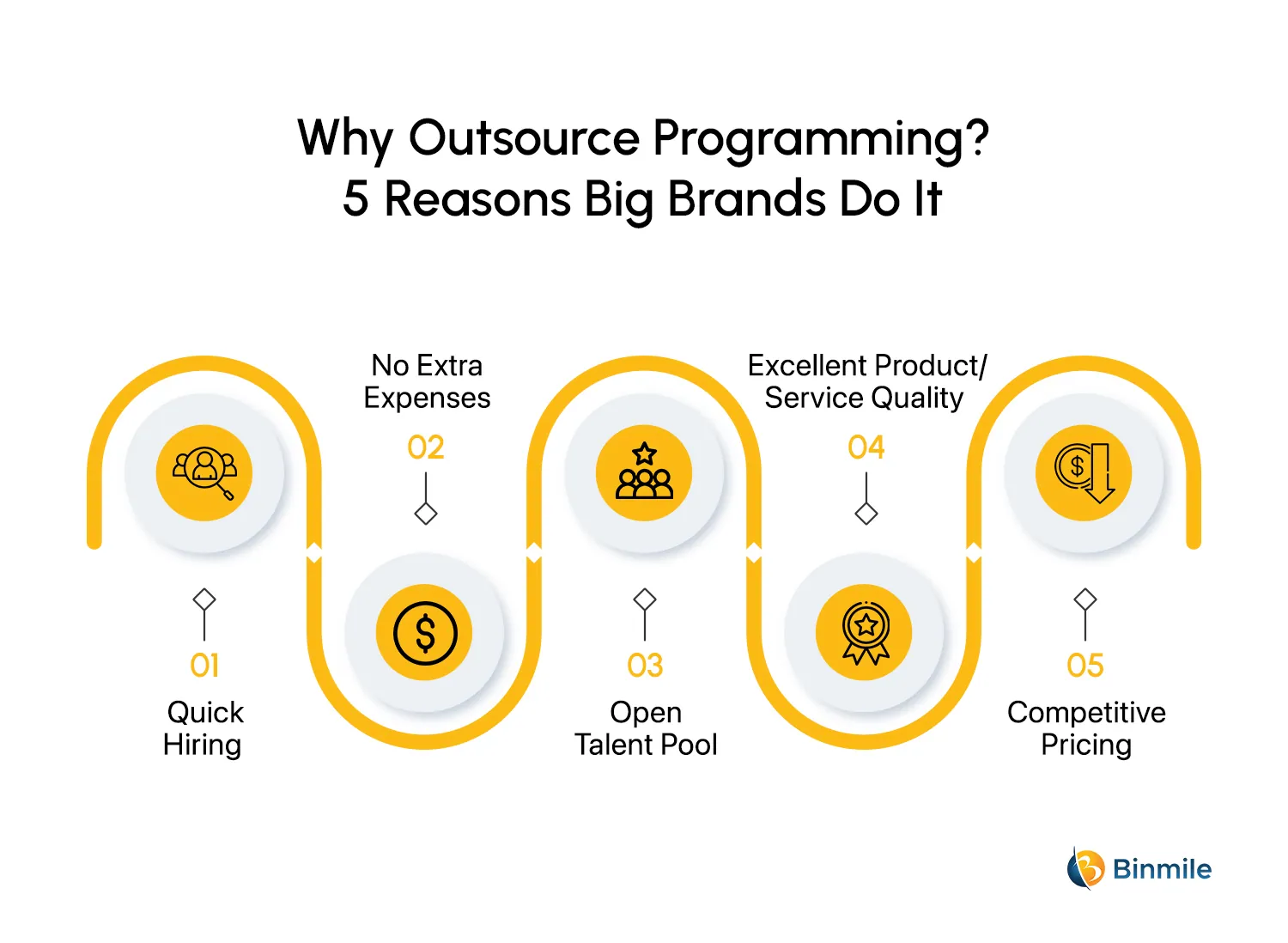 Why Outsource Programming | 5 Benefits Big Brands Using | Binmile