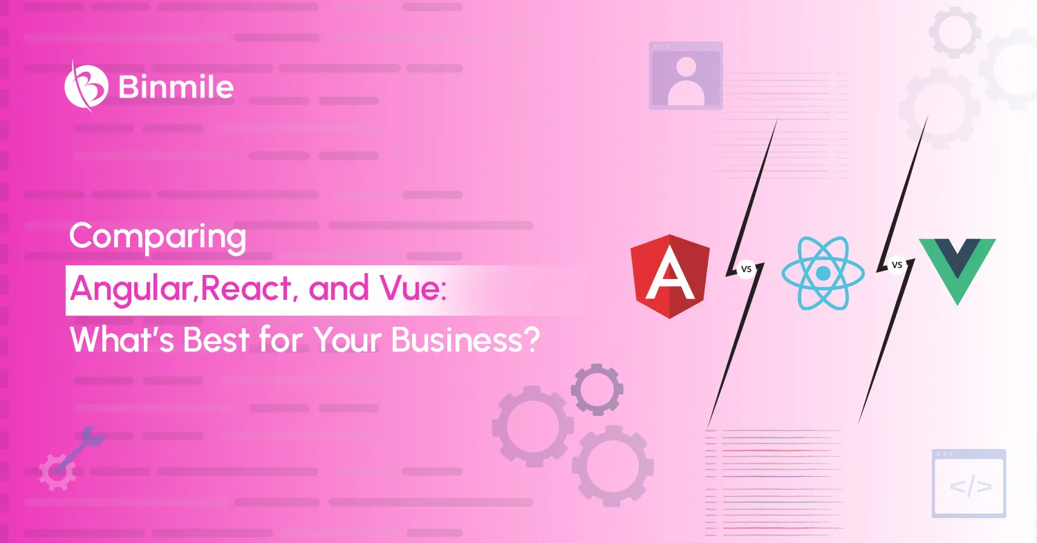 React JS vs Angular vs Vue JS | Binmile