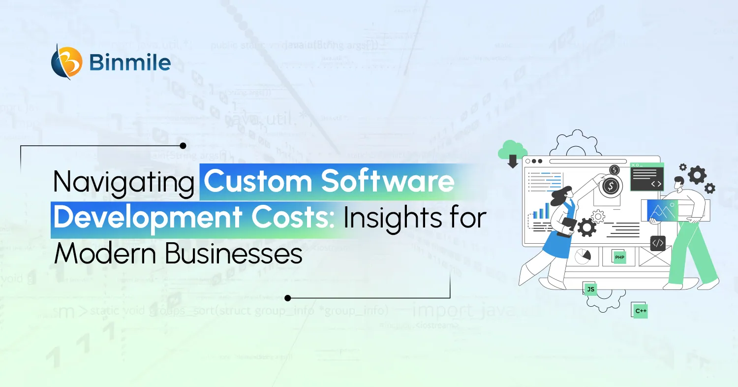 Custom Software Development Cost | Types, Factors Influencing Cost | Binmile