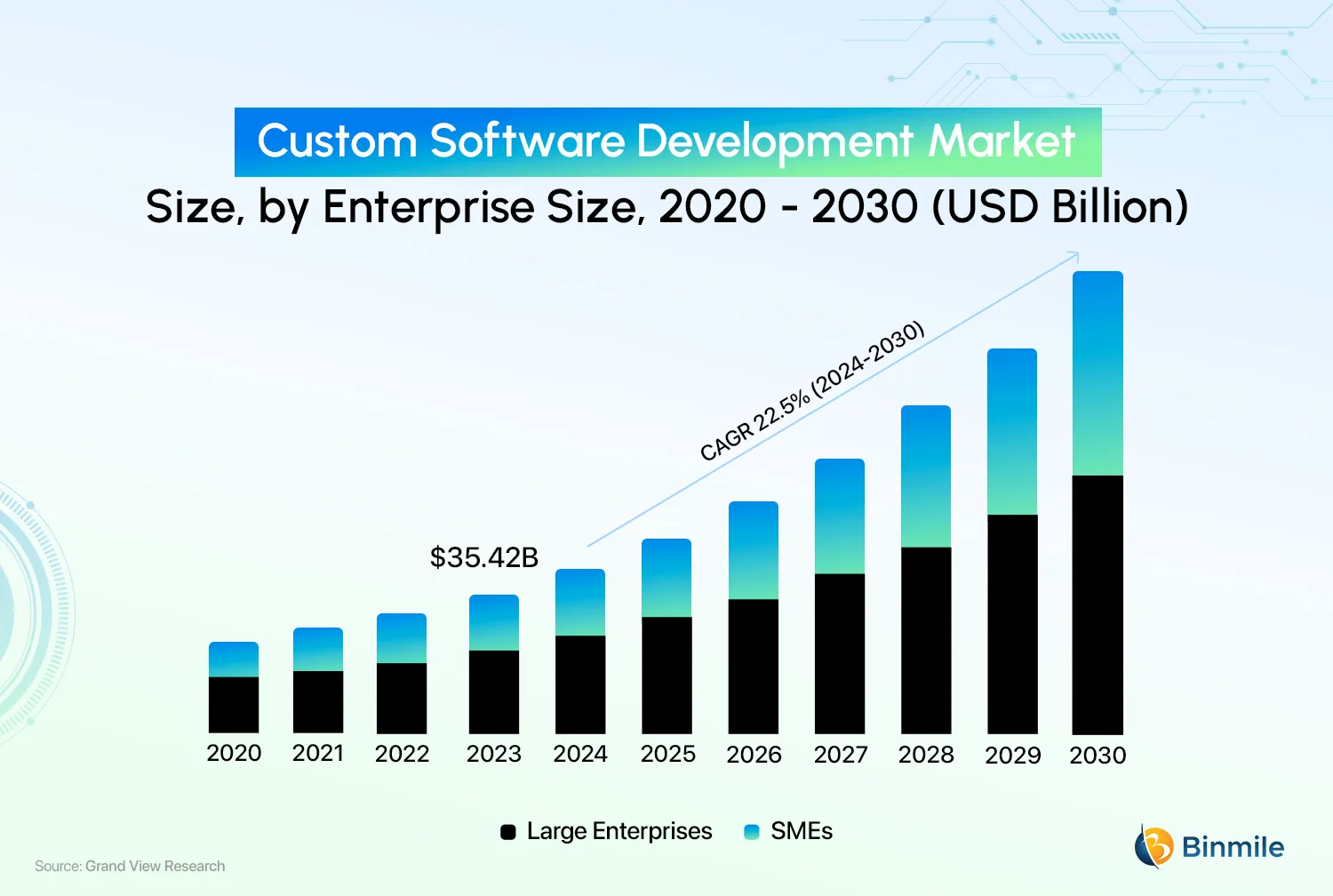 Custom Software Development Market Share | Binmile